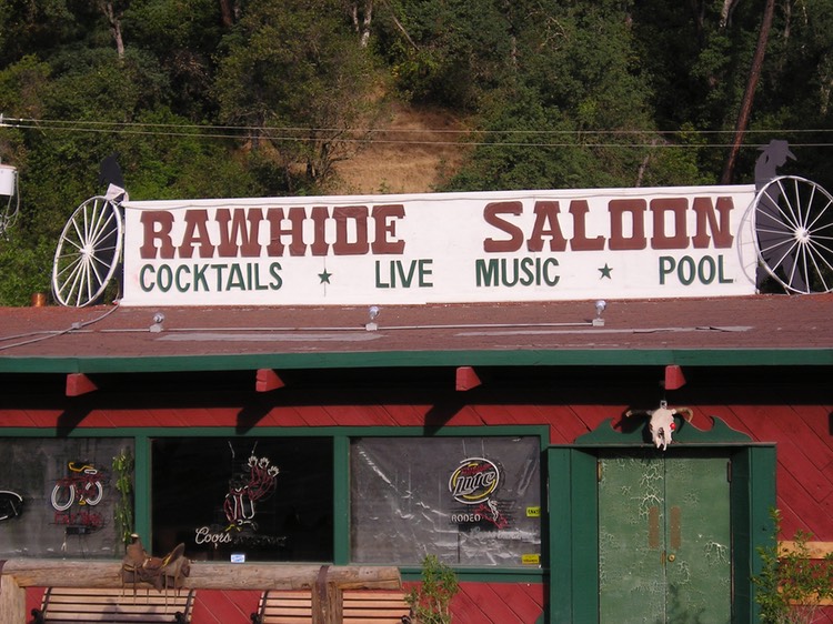 Rawhide Saloon Sign
